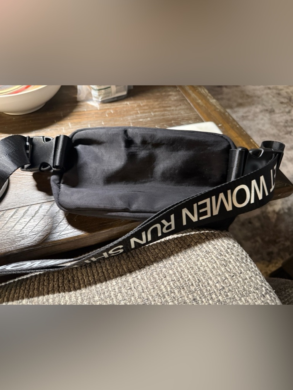 Crooked Black Crossbody Sling Bag for Women